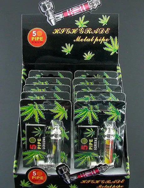 Leaf Design Metal Pipe  1x12