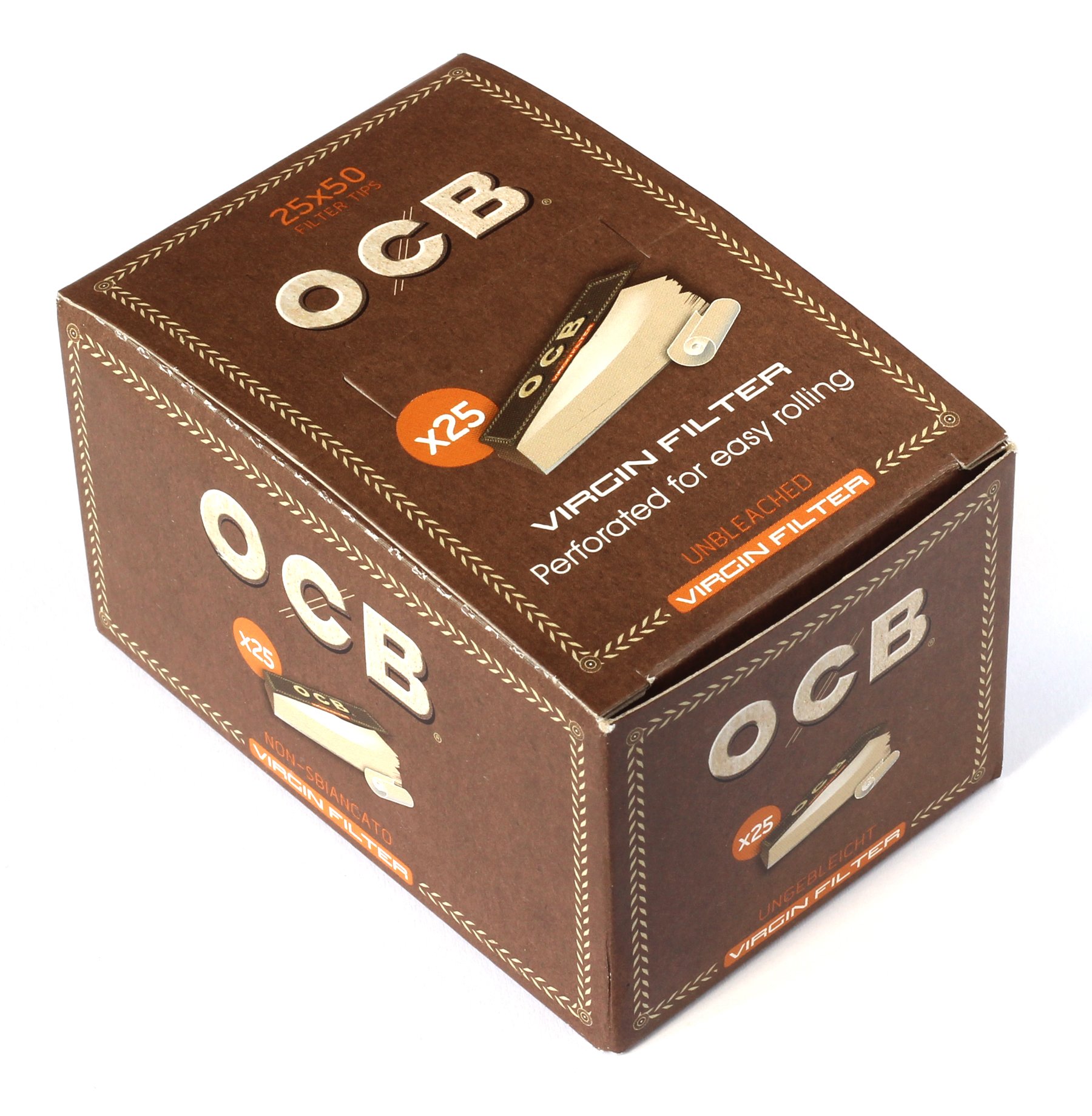 OCB Virgin Tips Brown 1x50