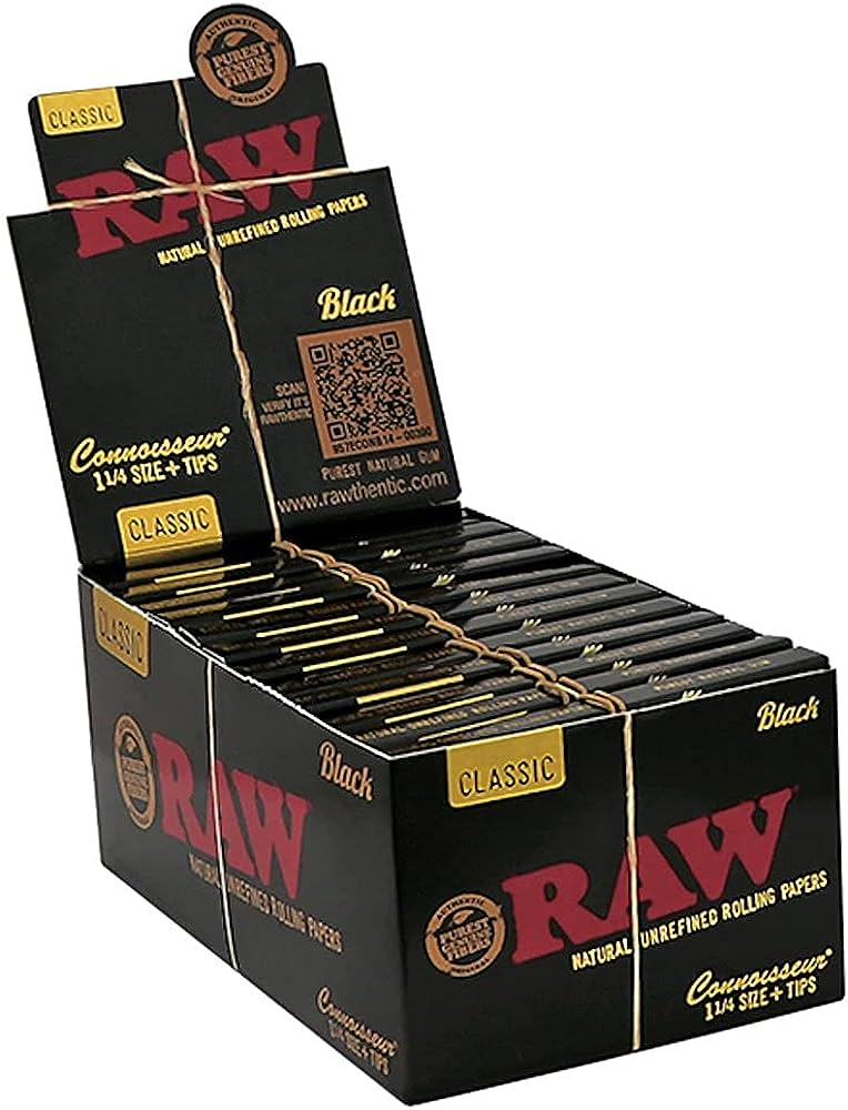 Raw Black 1 1 4 connoisseur