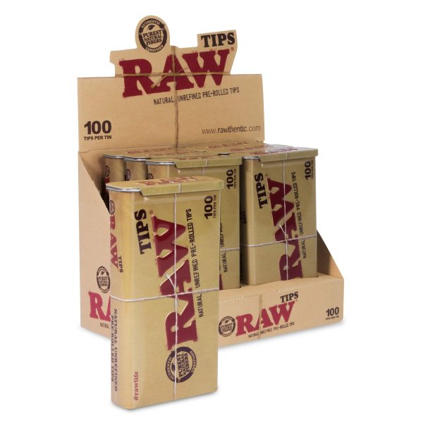 Raw Pre-rolled Tips TIN 6x100