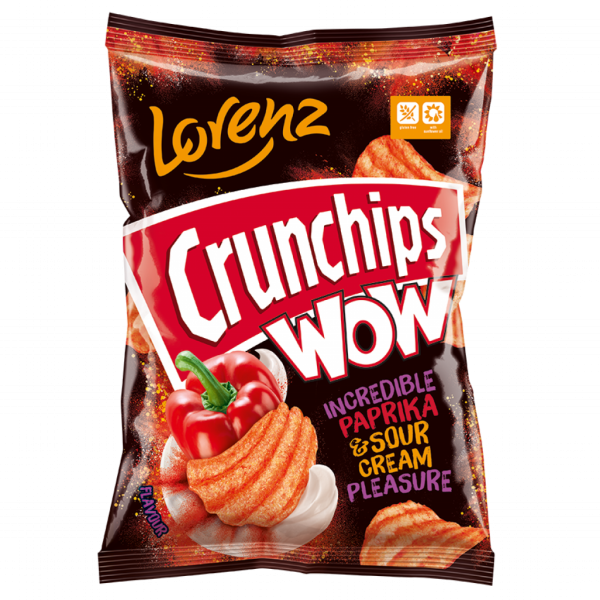 Lorenz Crunchips Wow Paprika 12X 80g