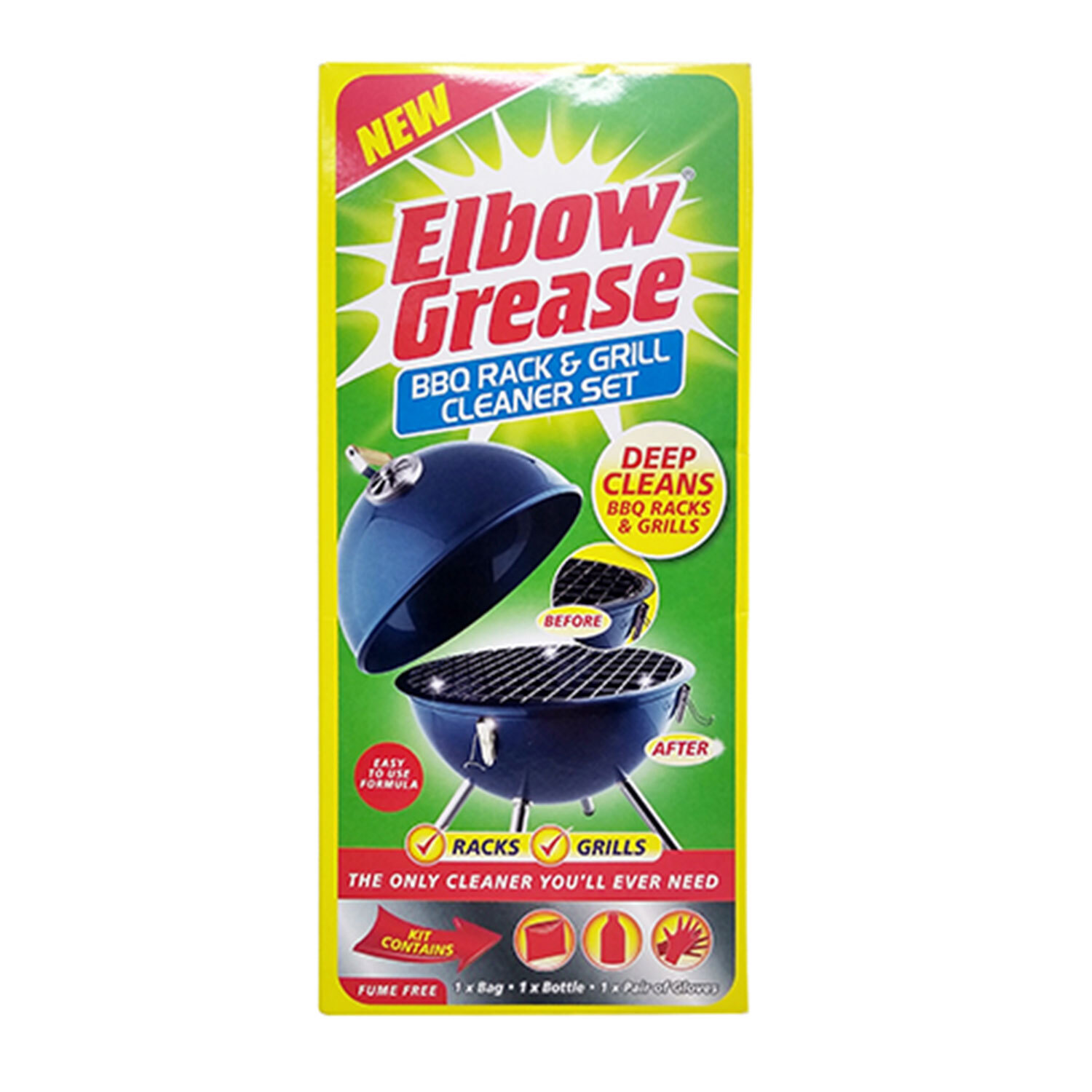 EG40 ELBOW GREASE BBQ RACK AND GRILL CLEANING SET