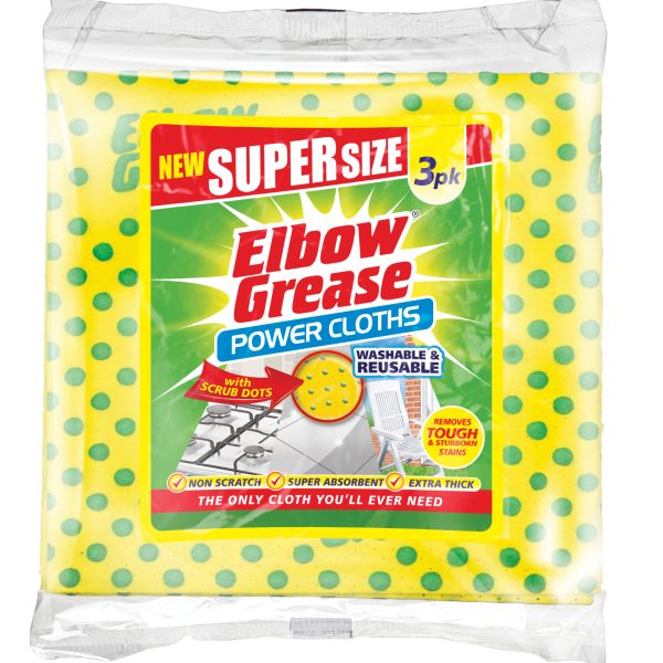 151-EG32 ELBOW GREASE SUPERSIZE CLOTH 3PK