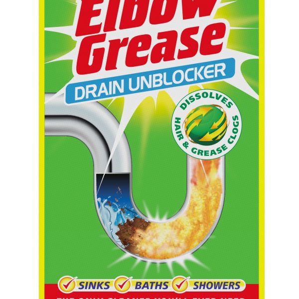 151-EG46 ELBOW GREASE DRAIN UNBLOCKER SACHETS 3X40G