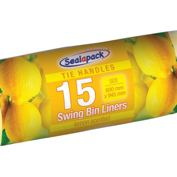 151-SAP2014A 15PK LEMON SWING BIN LINERS