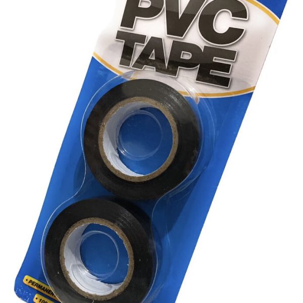 151-TT1010-36A PVC TAPE (BLACK) 2pk 2 x 15m