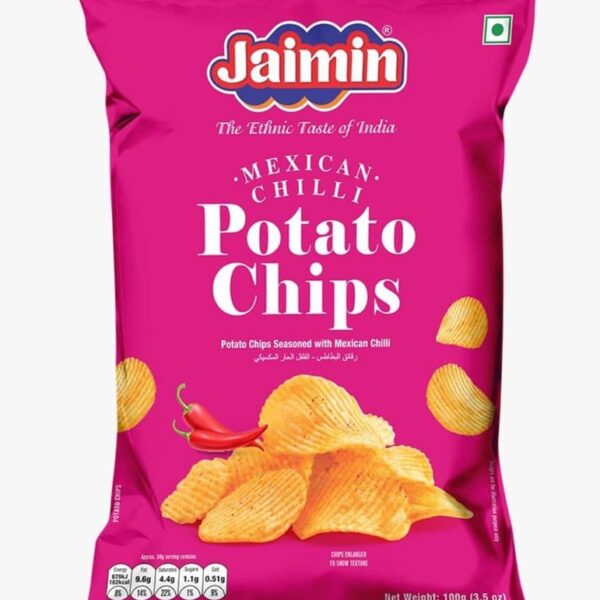 JAIMIN POTATO CHIPS MEXICAN CHILLI  6x100g