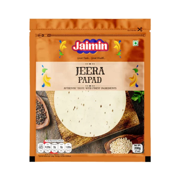 JAIMIN PAPAD JEERA 10x200g