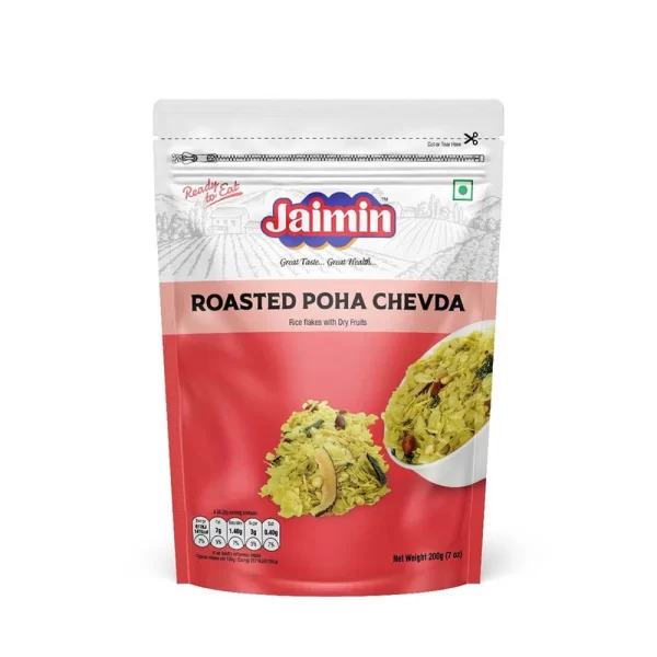 JAIMIN SNACKS ROASTED POHA CHEVDA 6x200g
